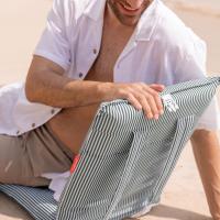 Flamingueo Tumbona Plegable Silla Playa Plegable Reclinable Tumbona Mochila Silla Plegable Ligera Respaldo Playa 5 Posiciones Beach Chair - details 11