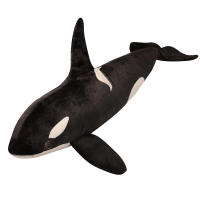 Orcinus Orca Negro Peluche Realista Delfín Asesino Muñeco De Tela Grande Ballena Oceanográfica Juguetes Para Niños Regalo De Cumpleaños - details 13