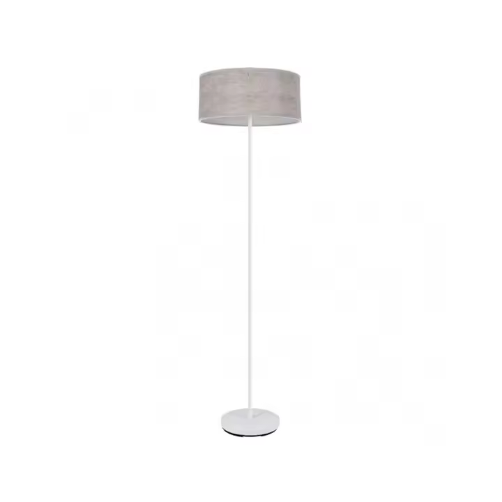 Fabrilamp - Pie Salon Jerte 1xe27  Blanco/cemento Gris 165x40x40 Cm - 1