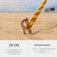 6Pcs Palos De Tenda Para Camping 28cm Acero Inoxidable Accesorios Para Jardín Playa Awnings Hamacas Trampolín - details 2