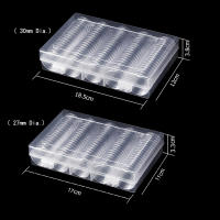 100Pcs Estuche De Almacenamiento Para Monedas Coleccionables De Plástico Transparente Capacidad Para 27mm Y 30mm Caja De Medallas Y Coincapsule - details 7