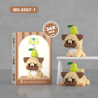 Juguete De Bloques Para Perro Estilo Fruta Y Animal Hakimi Que Puede Sentarse Acostarse Y Balancear Cabeza Divertido Juguete De Ladrillo Para Gato Juguetes De Plástico Compatible Con Lego Para Niños Y Adultos - details 3