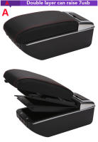 Soporte Central Para Peugeot 208 2012-2018 Caja De Almacenamiento Accesorios Internos Retrofits Con USB Material PU Y Plástico ABS - details 5