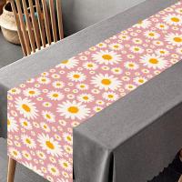 Corredor De Mesa En Forma De Margarita Para Fiesta De Cumpleaños Decoraciones Para Cocina Y Comedor Cubiertas De Tela Para Niñas Fiesta De Baño De Bebé - details 9