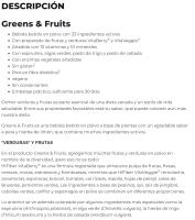 Multivitaminas y más de Scitec Nutrition - VITA GREENS; FRUITS * *600gr * * - details 1
