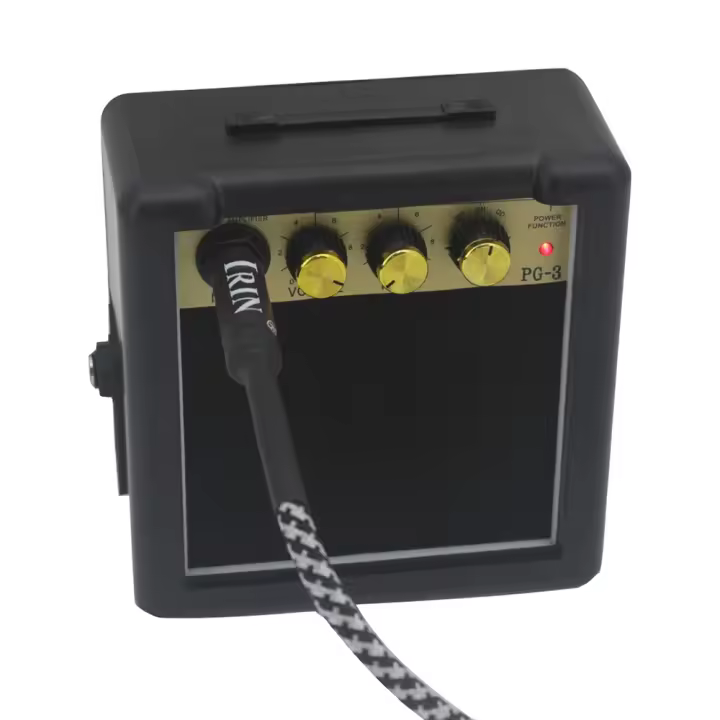 Mini Amplificador De Guitarra Portátil Con Altavoz Negro Accesorios Para Guitarra Eléctrica Y Acústica Con Clip De Metal - 1