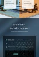 Ventilador de techo BIT con luz LED blanca de 36 W, 3 configuraciones de luz, con control remoto - Motor de CC silencioso de alta eficiencia, pantalla de 3 luces, aspas plegables retráctiles, 6 velocidades, control remoto, temporizador - details 3
