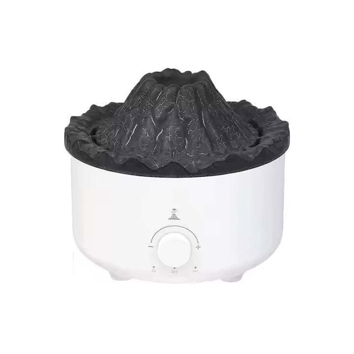 difusor de Aceite de Aromaterapia con 2 Modos de Niebla, Humidificador de Llama, Temporizador y Apagado Automático Sin Agua, 18.9 Fl Oz, Doble Color con Control Remoto para Oficina en Casa, Blanco, Rojo - 1