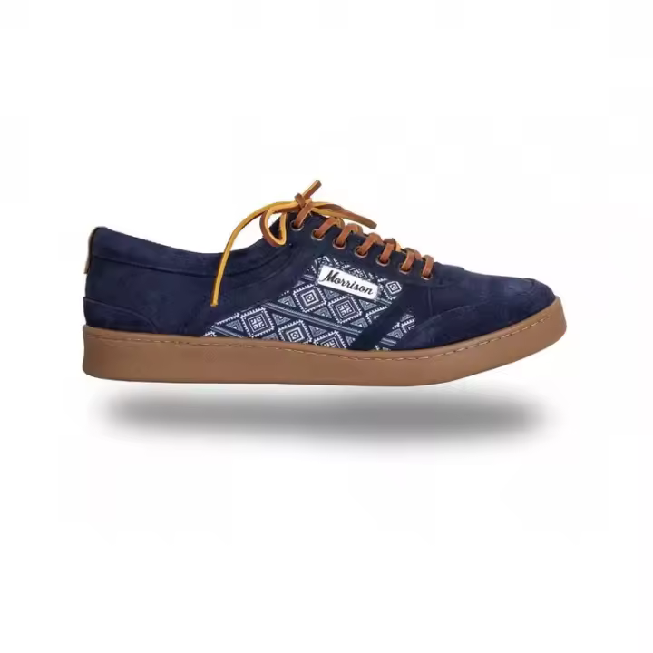 Zapatillas serraje azul Morrison Shelby - 1