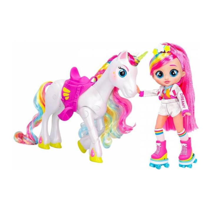 Androni Giocattoli BEBÉS LLORONES BFF TALENTS DREAMY Y RYM UNICORNIO DE IMC - CUERNO LUMINOSO - MUÑECA ARTICULADA - SERIE ANIMADA - PARA NIÑOS Y NIÑAS DE 5 AÑOS