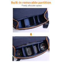 Bolso De Hombro Para Cámara K&F CONCEPT Shockproof Adecuado Para DSLR SLR Mirrorless Con Divisores Desmontables Apta Para Portátil De 14 Pulgadas - details 1