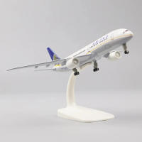 Modelo De Avión De Metal Aleación 20cm B787 United Airlines Con Pines De Aterrizaje Avión De Colección a Escala Para Adultos - details 1