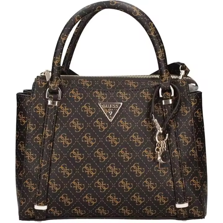 Bolso GUESS Eco Erica 2 Compartment Mini Tote Brown Logo, Ref: EQG951006 - 1