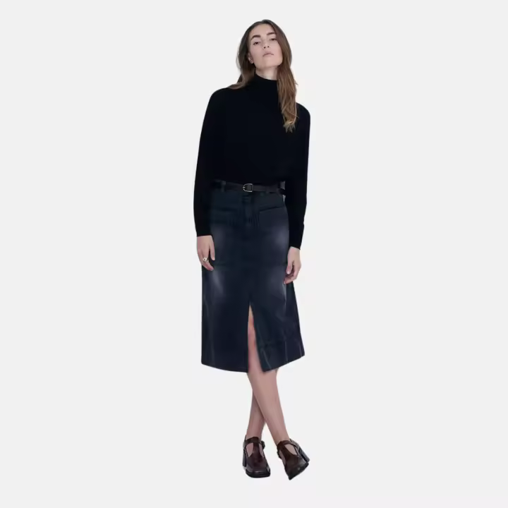 Yerse - 41853_036 - Falda Vaquera Recta 100% Algodón Orgánico - Mujer - 1
