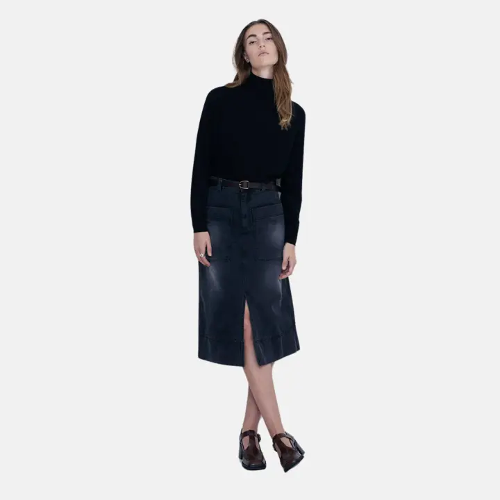 Yerse - 41853_036 - Falda Vaquera Recta 100% Algodón Orgánico - Mujer - 1
