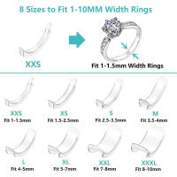 Ajustador De Tamaño De Anillos Invisible En Color Transparente Herramienta Para Ajustar Anillos Sueltos Reductor De Anillos Adecuado Para Todas Las Joyas - details 6