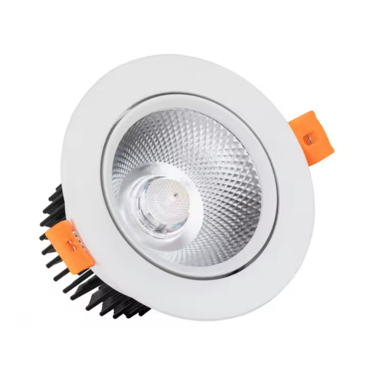 Ledkia Foco Downlight LED 12W Circular Regulable COB CRI90 Corte Ø 90 mm 2700K Blanco Cálido - 1