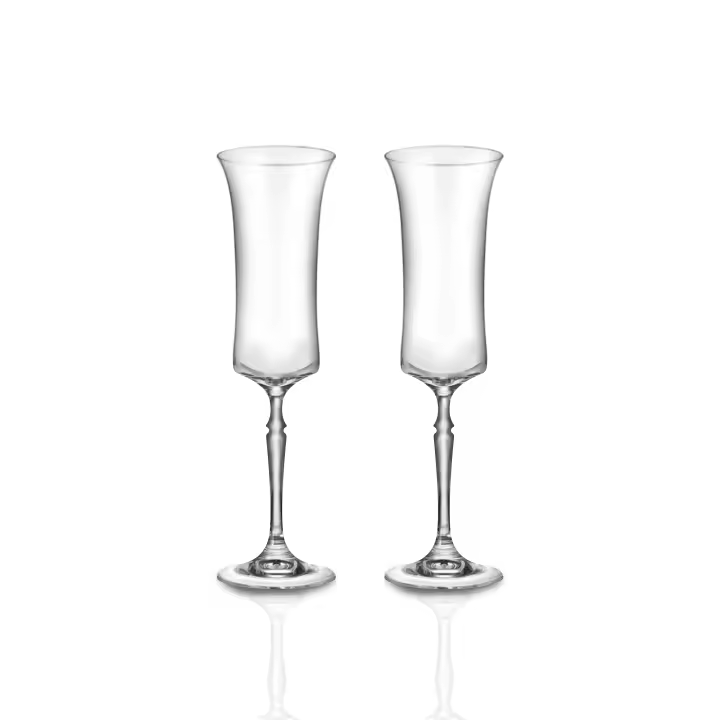 RegaloVip.es - Copas Champán Bohemia, Estuche de Lujo. Cristal de Bohemia, Regalos personalizados y originales, copas personalizadas, brindis con emoción, regalo bodas, 25 aniversario, 50 aniversario, bodas plata, bodas de oro. - 1