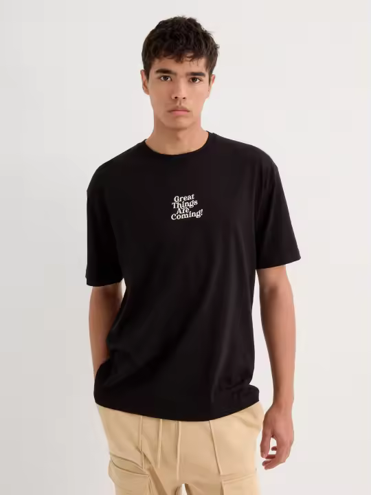 Camiseta de algodón con mensaje motivacional, diseño versátil y cómodo para el día a día INSIDE - 1