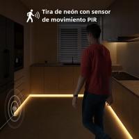 Luz Nocturna LED COB De Silicona Real Super Suave 320LEDS/M Sensor USB Decoración De Habitación Bajo Cama Armario Cocina Luz De Movimiento - details 0