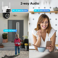 Nueva Cámara De Vigilancia PTZ 4K 8MP Con Doble Lente Y Pantalla Dual Detecta Humanos Con Inteligencia Artificial iCSee Exterior IP66 - details 8