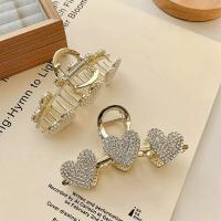 Pinza Para El Cabello De Metal Con Strass Y Perlas Corazones Grandes Para Niñas Pinza De Gran Tamaño Estilo Moda Decorativa Para Todas Las Estaciones - details 3