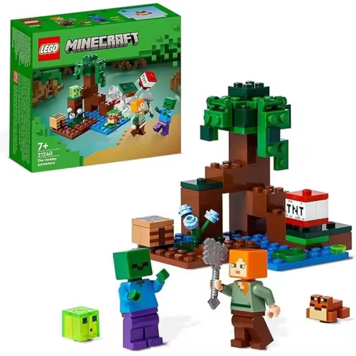 LEGO : Minecraft La Aventura en el Pantano - Juguete de Construcción -  Regalo de cumpleaños Niños y Niñas  -  Regalo Original  - Edad recomendada mayores de 7 años - 1
