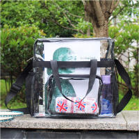 Bolso De Hombro Portátil Para Mujer Transparente De PVC Gran Capacidad Bolsa De Mano Cruzada Estilo Satchel Bolsa De Compras - details 1