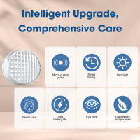 Masajeador De Ojos Con Corriente Micro-EMS Y Luz Roja LED Pulso 2 En 1 Belleza Facial Y Ocular Reducción De Ojeras Y Bolsas De Ojos Rejuvenecimiento Y Afirmación Del Piel - details 1