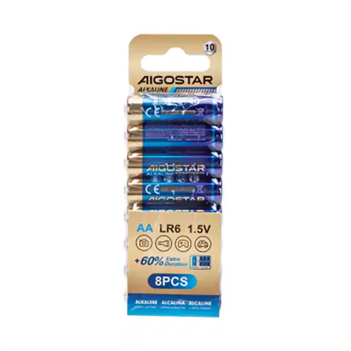 Pila Alcalina LR6 AA Pack 8 Unidades Aigostar - 1