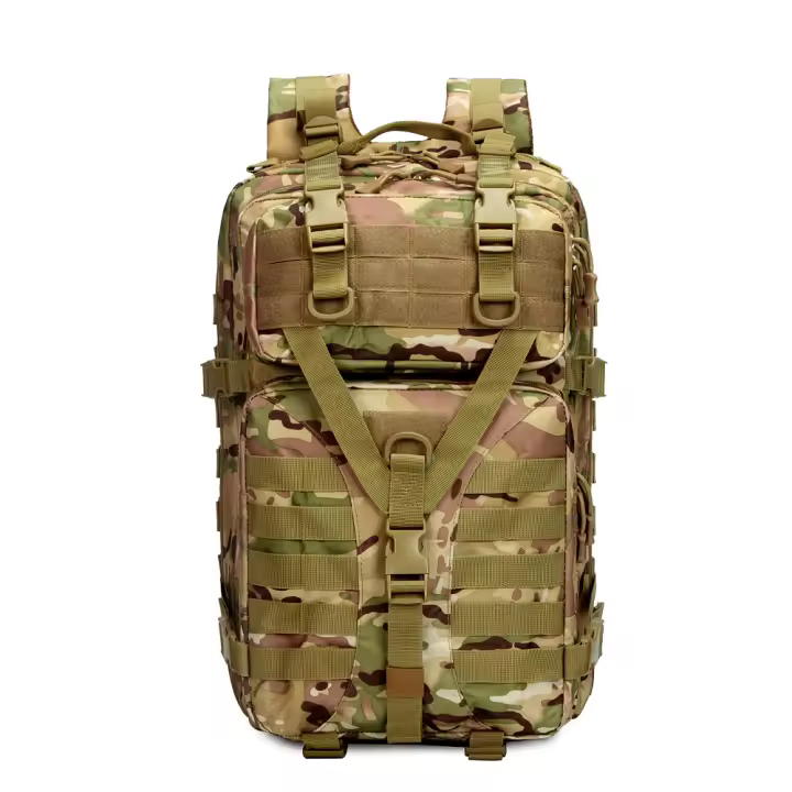 Mochila militar de camuflaje de gran capacidad, mochila táctica multifuncional para deportes al aire libre, camping y montañismo - 1