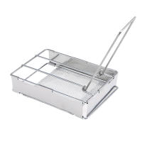 Toaster Plate Plegable De Acero Inoxidable Para Camping Y Senderismo Malla De Soporte Para Pan Y Grill Portátil Uso En Picnics - details 2