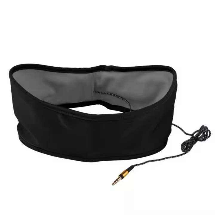 Auriculares De Dormir Suave Con Música Para Correr Headset Estéreo 3.5mm Cable Lavable Máscara Ocular De Sombrerería - 1