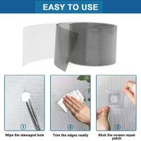 Cinta De Reparación De Ventanas Adhesiva Fuerte Para Cubrir Agujeros En Mallas Antisiquios Y Mosquitos Para El Hogar Y Exteriores - details 9
