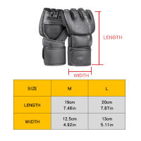 Guantes De Boxeo Profesionales Para Hombres Y Mujeres Entrenamiento MMA Guantes De Lucha Media- Dedo Para Sanda Lucha Libre - details 0