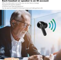 Y113 tapones para los oídos de traducción de idiomas, 144 equipos de traducción de idiomas, equipos de traducción de reducción de ruido bluetooth, adecuados para viajes y negocios - details 2