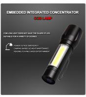 Mini Torcha LED Recargable Portátil Con USB Alta Potencia Batería De Carga Linterna Impermeable De Longitud De Haza Para Camping - details 6
