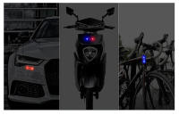 Lámpara De Advertencia Solar LED Mini Para Coche Luz De Seguridad Nocturna Antirrobo Sin Cable Simulación De Alarma Cautelar Con Destello - details 1