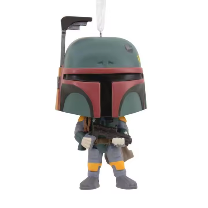 Adorno de navidad funko star wars boba fett figura de resina - 1