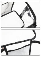 Bolsa de almacenamiento de gran capacidad, sencilla y elegante, bolsa de cosméticos, neceser, bolso de mensajero de hombro, bolsa de almuerzo transparente - details 15