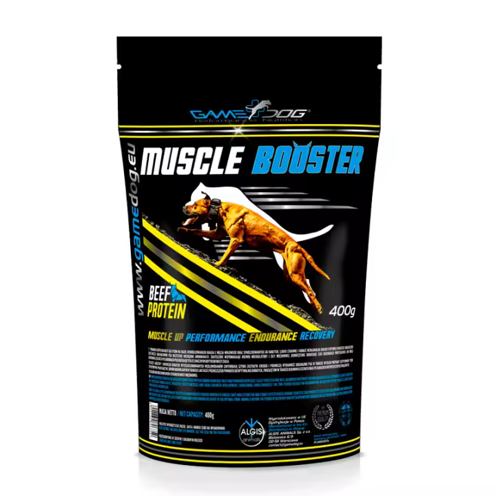 GAME DOG Muscle Booster 400gr: Suplemento Proteína Grasa para Perros Deportistas - 1