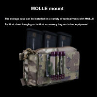 Porta Cargadores De Chemlight Para Cañón 4-Pack Funda De Almacenamiento De Luz Brillante Molle Porta Baterías De Carga De Lámpara Química Negro MC Verde Militar - details 7