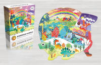 Rompecabezas De Papel Irregular Cartoon Para Niños Juguete Educativo Mini Desafío Montessori 24-28-36 Piezas Estilo Animal Espacial Oceanos - details 12