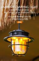 Lámpara De Camping Portátil Retro Impermeable Luz De Emergencia Dimmer Sin Fin Para Colgar En La Tienda De Campaña Y Senderismo Al Aire Libre - details 1