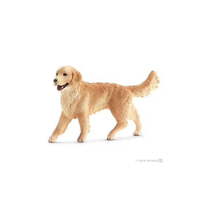 Schleich Golden Retriever Perro de Caza Dorado Hembra - Lord Tweedmouth - Raza Canina - Sociable y Deportista - 1