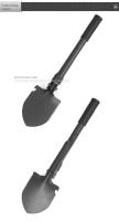 Shovel Multifuncional Plegable Portátil De 40CM Para Camping Pesca Y Engineering En Vehículos Material De Acero Carbono - details 3