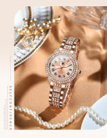 Reloj De Cuarzo Elegante Para Mujer OLEVS 9943 Con Dial De Diamantes Impermeable De Acero Inoxidable Display Romano Certificación Original - details 4