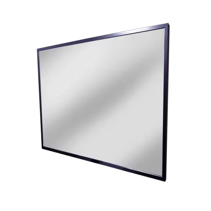 THEROSE - Espejo baño negro 80x80 Espejo de pared - 1