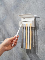 Soporte De Dientes Para El Muro De Plástico Blanco Para El Hogar 6 Dientes Adecuado Para Baño RV Armario Almacenamiento - details 9