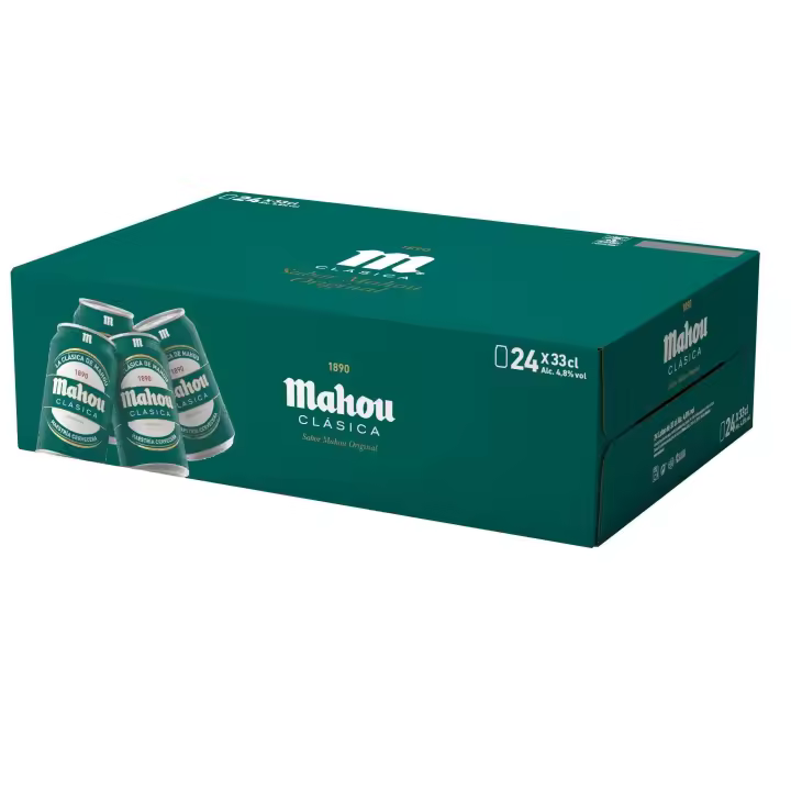 PACK de 24 - Cerveza MAHOU CLASICA  24 x 33cl - 1